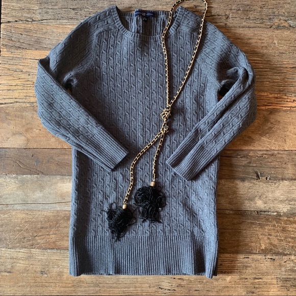 GAP Sweaters - Gap Knit Grey Sweater Size Small